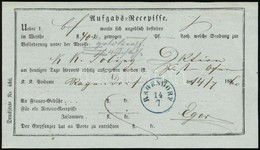 1860 Feladóvevény Kék / Blue 'RAGENDORF' (Gudlin 500 Pont) - Altri & Non Classificati