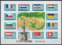 ** 1977 Európa Transzkontinentális Vízi útja: Duna-Majna-Rajna Vágott Blokk (25.000) - Otros & Sin Clasificación