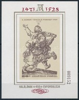 ** 1979 Festmény (XVIII.) - Dürer Vágott Blokk (7.000) - Autres & Non Classés