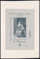 ** 1999 Mária Terézia Feketenyomat Emlékív, Nagyobb Méret, Karton Papíron, Dombornyomással - Other & Unclassified