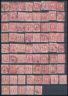O 148 Db Szép Bélyegzés Feketeszámú Krajcáros Bélyegeken, Berakólapon / 148 Stamps With Nice Cancellations - Other & Unclassified