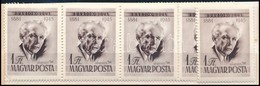 ** 1955 Bartók Béla 5 Db Sor (10.000) - Altri & Non Classificati