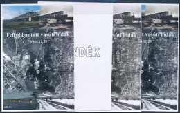 ** 2016/08 Felrobbantott Vasúti Hidak 4 Db-os Emlékív Garnitúra (28.000) - Autres & Non Classés