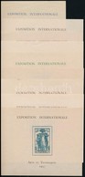 * Francia Gyarmatok Nemzetközi M?vészeti és Technikai Kiállítás 9 Országból 9 Blokk (egy Blokk Megvágja) - Altri & Non Classificati