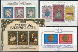 ** Liechtenstein 1976-1988 4 Db Klf Blokk - Altri & Non Classificati