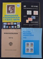 3 Db Régi Skandináv Katalógus + Magyar Bélyegek árjegyzéke 1986 - Otros & Sin Clasificación