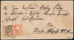 1860 5kr II + 10kr II Levélen 'ERLAU' - 'WIEN' - Other & Unclassified