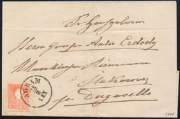 1861 5kr II Centrált Bélyeg Levélen 'AGRAM' - Dugosello - Other & Unclassified