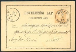 1873 Díjjegyes Levelez?lap / PS-card 'RUSS HUNYAD M.' - 'PEST' - Autres & Non Classés