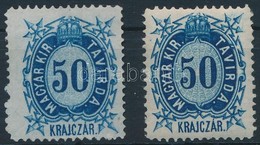 (*) 1874 Távirda Réznyomat 50kr Szélesre Fogazva - Other & Unclassified