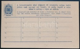 1873 Használatlan 50kr Távírdai Sürgönylap - Autres & Non Classés