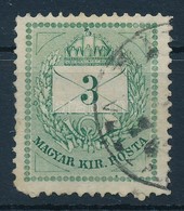 O 1874 3kr Durva Gyöngyjavítással (ex Lovász) - Other & Unclassified