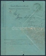 1890 3kr Díjjegyes Zárt Levelez?lap (120.000) (javított) - Other & Unclassified