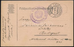 1916 Tábori Posta Levelez?lap / Field Postcard 'K.u.k. Brückenkopf Belgrad Artillerieabschnitt II.' - Autres & Non Classés