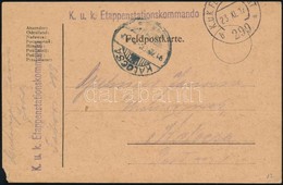 1917 Tábori Posta Levelez?lap 'K.u.k Etappenstationskommando' + 'FP 299 B' - Otros & Sin Clasificación