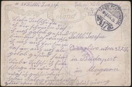 1917 Tábori Posta Képeslap / Field Postcard 'M.KIR. BUDAPESTI HONVÉD GYALOGEZRED' + 'TP 417' - Other & Unclassified