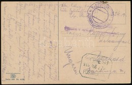 1918 Tábori Posta Képeslap 'EP SCUTARI (SCHKODRA) A' + BERKESD Postaügynökségi Bélyegzéssel - Other & Unclassified