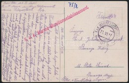 1917 Tábori Posta Képeslap/ Field Postcard 'K.u.k. Marine-Munitionsetablissement' + 'MFP POLA D' - Autres & Non Classés