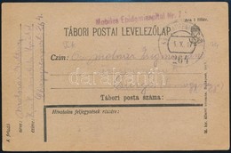 1917 Tábori Posta Levelez?lap / Field Postcard 'Mobiles Epidemiespital Nr.7.' + 'EP 264' - Otros & Sin Clasificación