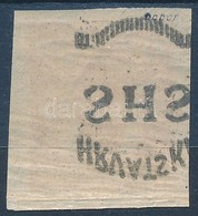 ** SHS 1918 Hírlapbélyeg A Felülnyomás Gépszínátnyomatával / Mi 57 With Machine Offset. Signed: Bodor - Other & Unclassified