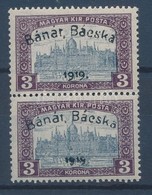 ** Bánát-Bácska 1919 Parlament 3K Pár Garancia Nélkül (**40.000) - Autres & Non Classés