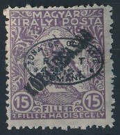** Debrecen I. 1919 Hadisegély/Köztársaság III. 15f Garancia Nélkül (**25.000) - Other & Unclassified