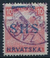 O SHS 1918 Fehérszámú Arató 10f Garancia Nélkül (500.000) - Other & Unclassified