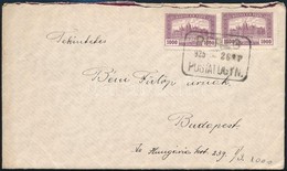 1925 Levél 2 X 1000K Bérmentesítéssel és PEREG Postaügynökségi Bélyegzéssel / Cover With Postal Agency Postmark - Autres & Non Classés