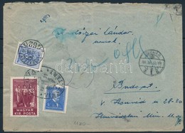 1938 Levél Elégtelen Bérmentesítés Miatt 8f Portóval / Cover With 8f Postage Due 'UNGVÁR' - Otros & Sin Clasificación