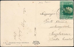 1942 Képeslap SZÉKELYUDVARHELY Kétnyelv? Vasúti Bélyegzéssel, Ritka! / Postcard With Bilingual Railway Cancellation - Otros & Sin Clasificación