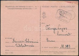1944 Tábori Posta Levelez?lap TAKTAKENÉZ Postaügynökségi Bélyegzéssel - Otros & Sin Clasificación