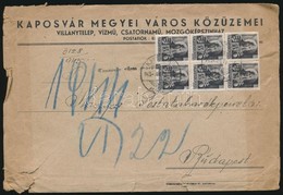 1945 (1. Díjszabás) Távolsági Levél Hadvezérek 6 X 18f Bérmentesítéssel, 8f-el Túl Bérmentesítve - Autres & Non Classés