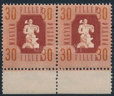 ** 1946 Forint-fillér 30f ívszéli Pár, A Fillér ,,R' Bet?je és A ,,30' összefolyt - Otros & Sin Clasificación