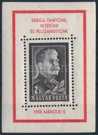 ** 1953 Sztálin Gyászblokk (6.000) - Other & Unclassified