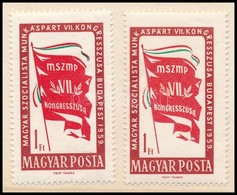 ** 1959 MSZMP Kongresszus 1Ft A Zöld Szín Elcsúszásával + Támpéldány - Otros & Sin Clasificación