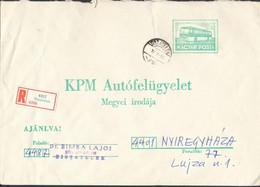 1977 KPM Autófelügyelet Díjjegyes Borítékja Ajánlott Levélként - Other & Unclassified