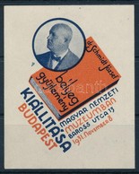 ** 1931/3 Dr. Schmidt József Bélyeggy?jtemény Kiállítás Emlékblokk Hátoldalán Sorszám Nélkül (6.000) - Other & Unclassified