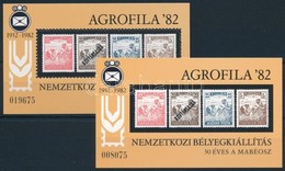 ** 1982 Agrofila Normál + Karton Emlékív - Autres & Non Classés