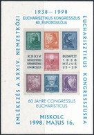 ** 1998 Eucharisztikus Kongresszus 60. évforduló 1938-1998 Miskolc, Sorszám Nélkül (9.000) - Autres & Non Classés