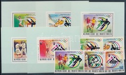 ** 1976 Montreali Nyári Olimpia Sor + Sor Blokkformában Mi 611-615 - Otros & Sin Clasificación