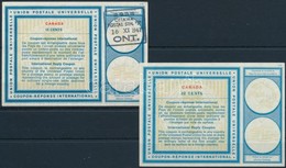 1967 2 Db Nemzetközi Válaszdíjszelvény, Használt és Használatlan / 2 International Reply Coupons, Used And Unused - Otros & Sin Clasificación