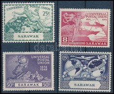 ** Sarawak 1949 75 éves Az UPU Sor Mi 167 - 170 - Autres & Non Classés