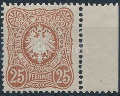 ** 1880 Mi 43IVca ívszéli Bélyeg Lemzhibával / Margin Piece With Plate Variety. Certificate: Wiegand - Otros & Sin Clasificación