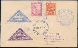 1932 Zeppelin Levél / Cover Asuncion - Friedrichshafen - Apolda - Otros & Sin Clasificación