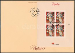 1995 Karácsony Blokk Mi 112 FDC-n - Otros & Sin Clasificación