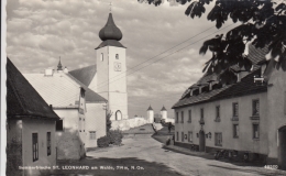 AK- NÖ - St. Leonard Am Walde - Bez. Waidhofena.d. Ybbs - Strassenansicht Mit Gasthof - 1961 - Waidhofen An Der Ybbs