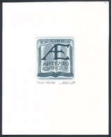 Bálint Ferenc (1960-): Ex Libris Artemio Ejarque. Rézkarc-aquatinta, Papír, Jelzett, 4×3.5 Cm - Autres & Non Classés