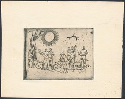 André Gastmans(?-?): Ex Libris Leo Arras. Rézkarc, Papír, Jelzett, 8,5x6,5 Cm - Autres & Non Classés