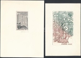 Gastmans, Dolatovska, Sora Natalia, ...5 Db Ex Libris Rézkarc, Jelzettek / 5 Etched Bookplates 14x11 Cm - Autres & Non Classés