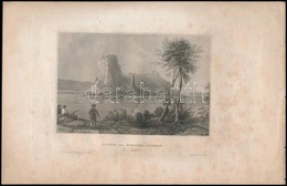 Cca 1840 Dévény Romjai, Acélmetszet, Foltos, 10x14 Cm.+Beckó Várának Romjai, Heliograv?r, Körbe Vágott, Kissé Foltos, 10 - Prints & Engravings